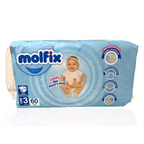 Molfix gyermekpelenka 3-as (4-9 kg) 60db-os