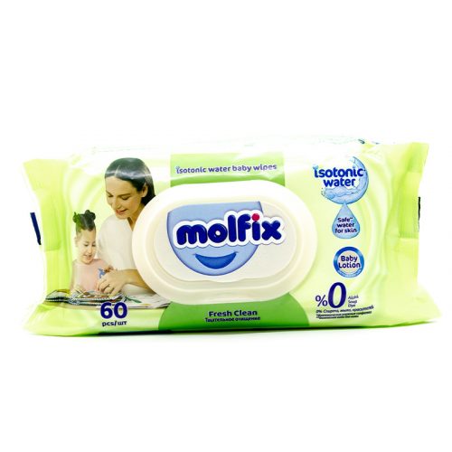 Molfix nedves törlőkendő Fresh Clean 60 db